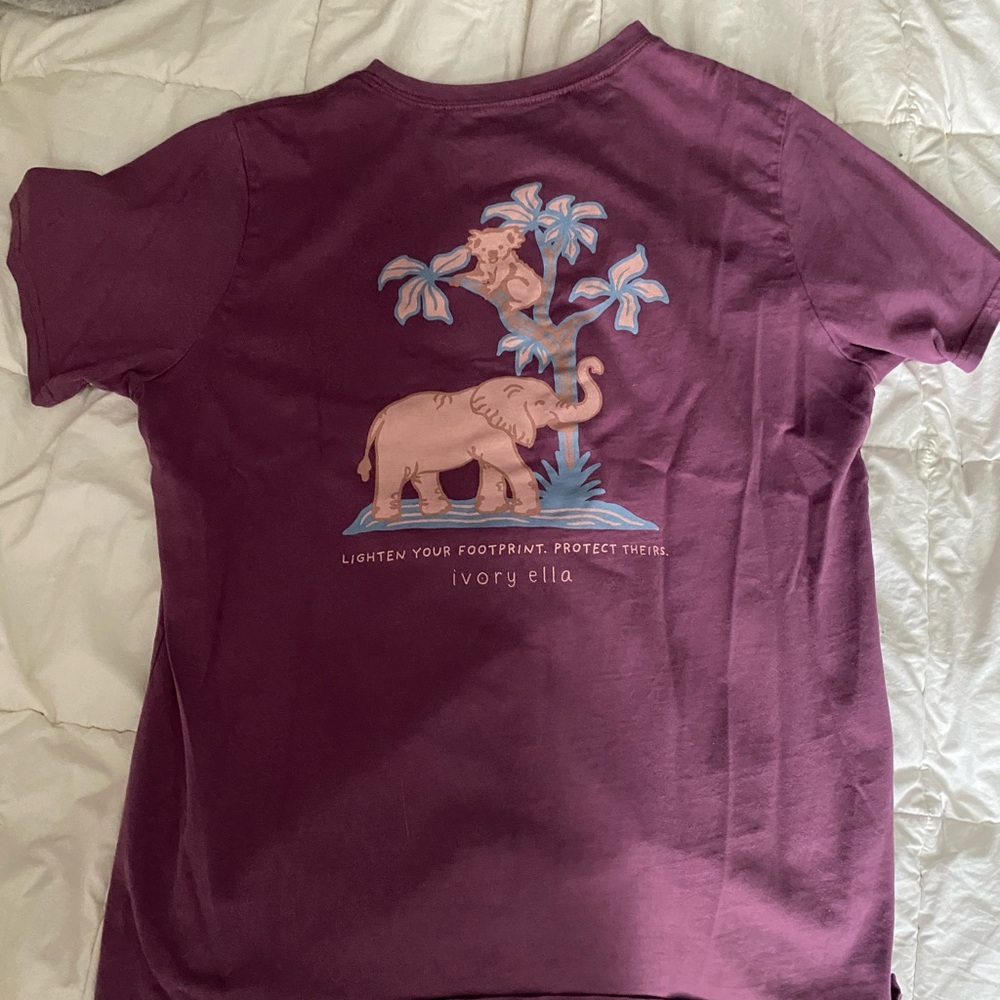 mauve baggy tee